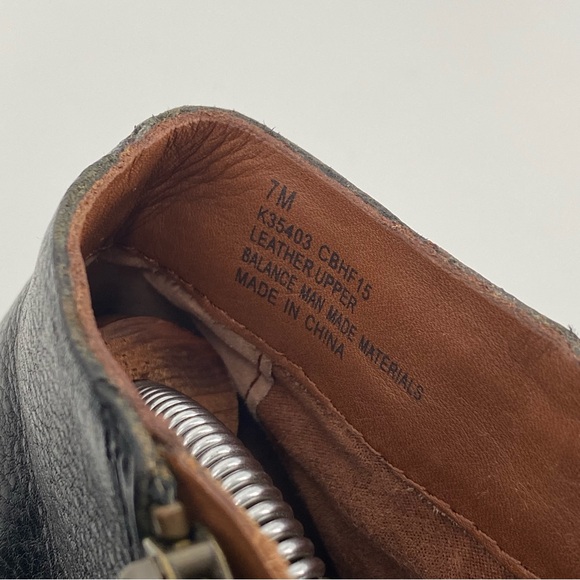 Women Kork Ease Ankle Black Leather Booties - Picture 7 of 7